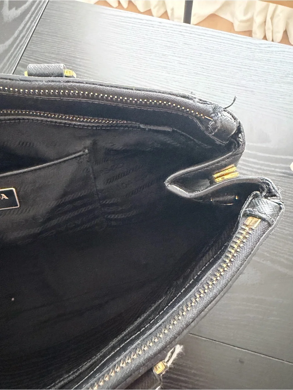 Prada Black Saffiano Tote Bag